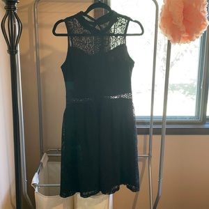 Black lace sleeveless dress, maurices